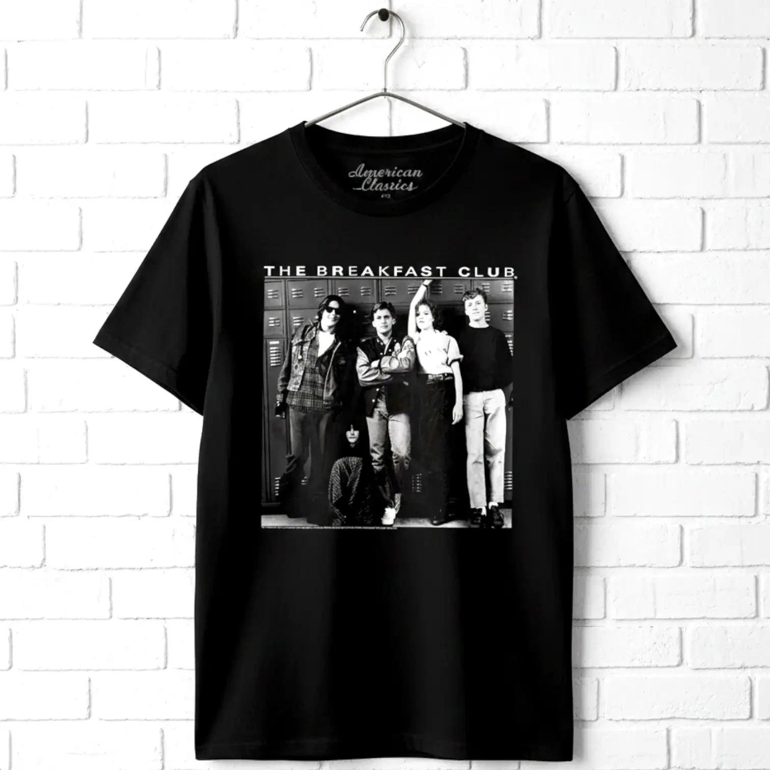 Breakfast Club Lockers Group Photo Class of 85 Men s T Shirt Comedy Ringwald XXL