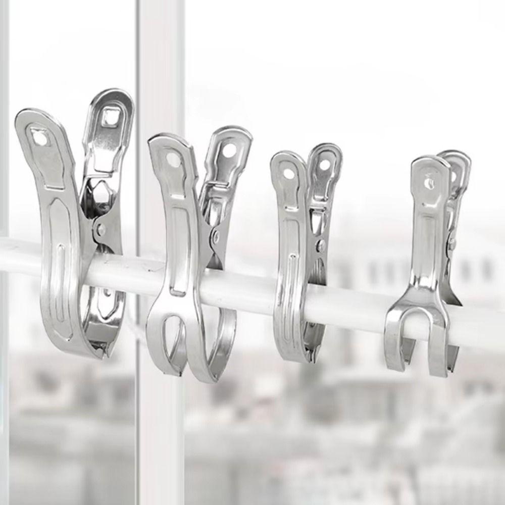 Heavy Duty Clothes Pins Reusable Stainless Steel Clips Beach Towel Clips  Home Storage