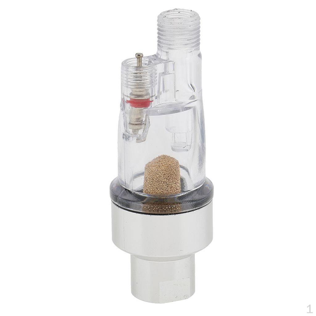 

Airbrsh Air Filter Separator Moisture Water 1/8 Fittings Hose Paint