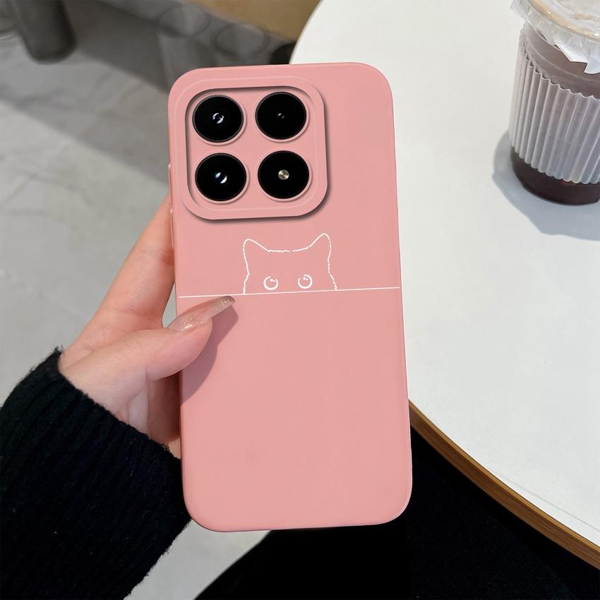 For Xiaomi 17 14T 15 15T Pro Poco M7 M8 C71 C75 F7 F8 Phone Case Cute Anime Owl Patterns Liquid Silicone Fashion Shell For Xiaomi Anti Slip Back Cover