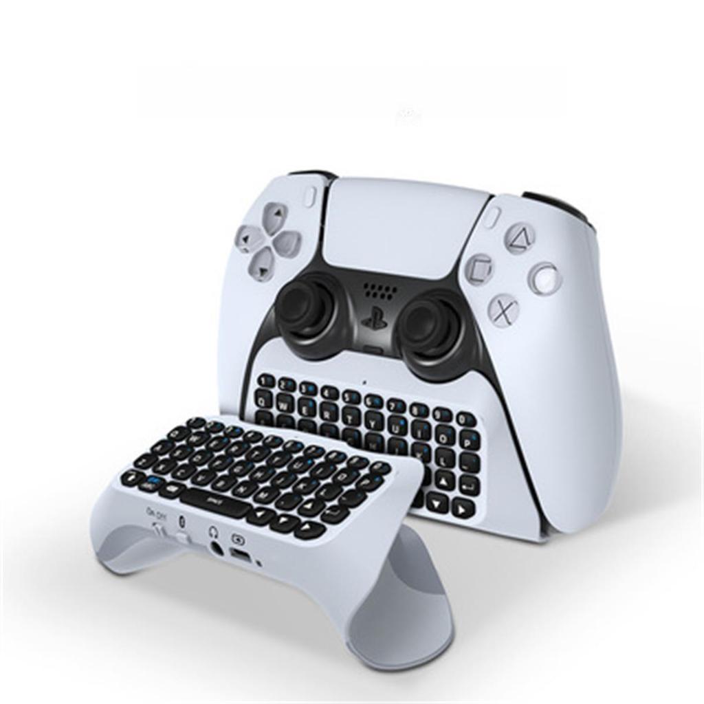 Wireless PS5 Controller with Bluetooth, Built-in Speaker, Voice Chat, and External Keyboard