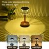 Retro Acrylic LED Table Lamp Rechargeable USB Touch 3 colors Light Dimming for Bedroom Bedsides Bar Atmosphere Iron Desk Light