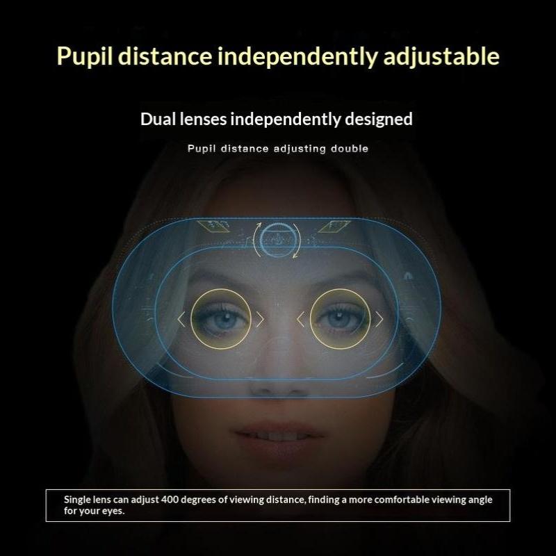 3D Glasses Breathable Sponge Pad Comfortable Long Wear Virtual Reality Goggles for Most Phones for Party Gaming Use