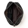 Leather Shoulder Bag, Men'S And Women'S Small Messenger Bag, Black Clutch Wallet, Multi-Functional Storage Bag