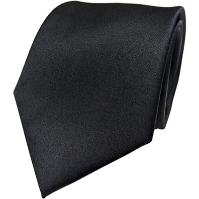 [LINEA BELLEZZA] Long Size Black Tie for Funerals, Wakes, Condolences, Formal Occasions, Silk, Water-repellent, Oil-repellent, Stain-resistant,