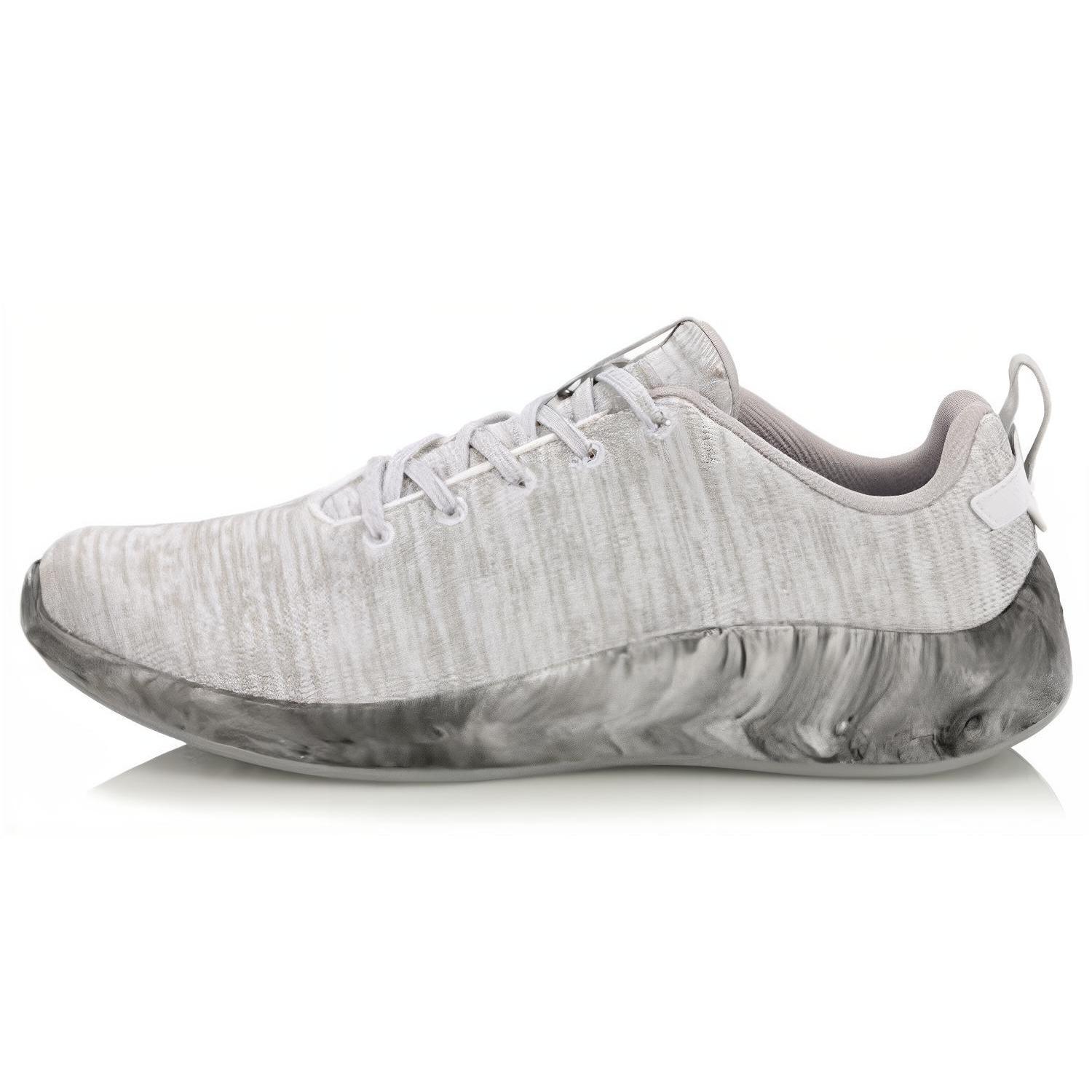 

Li Ning Cushioning Slip Resistant Abrasion Resistant Lightweight Breathable Low top Running Shoes Men s White Gray AGLN141-4 41.5