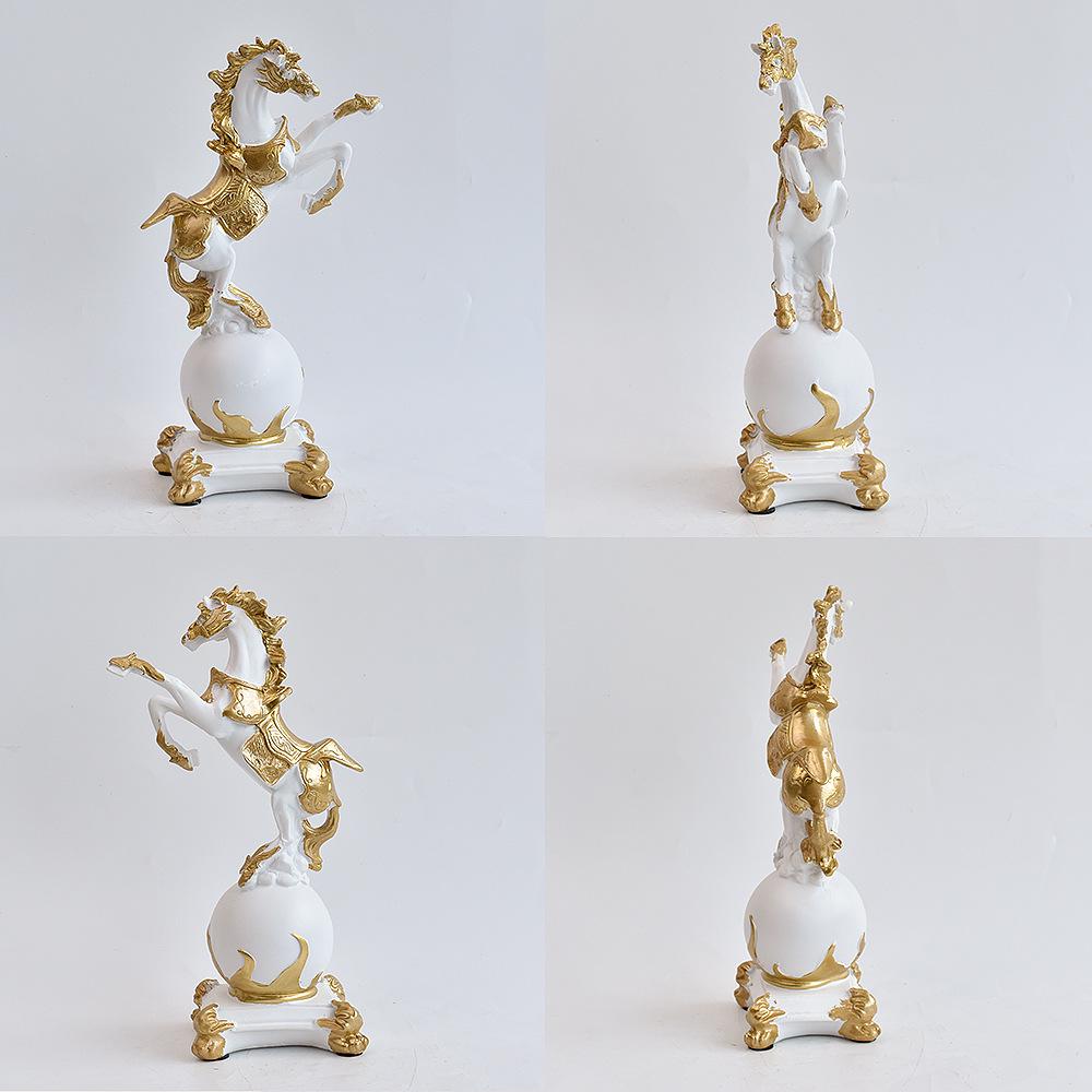 Year of the Horse Little Pony Statue: Home Décor Ornament for Living Room and Wine Cabinet