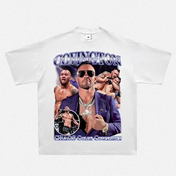 2024 New Fashion Oliveira Oliveira T-shirt UFC Printed Short Sleeve American Vintage Small Neckline Fighting Top Vintage