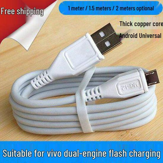 

Compatible Vivo Dual-Engine Flash Charge Cable for X20/X21/X9/X7/Y93/Y97/Y85 - Android Fast Charge & Data Sync Dual-engine flash: 0.3m cable (1 piece)