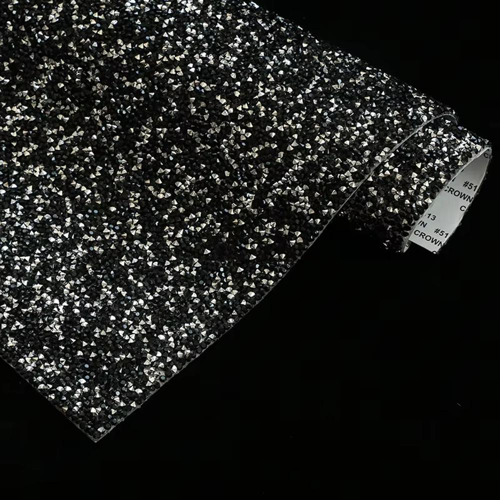 VC 20*24cm *40 Self-Adhesive Glass 3D Eco-Friendly Rhinestone Flatback 14 Facets Strip Sticker DIY Accessories Phone