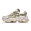 Anta Shock Absorbing Non-Slip Wear-Resistant Height Increasing Low-Top Dad Shoes Women Sneaker White Green Yellow 122428885-2