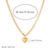 316L Stainless Steel Love Heart Pendant Necklace For Women Girl Trendy Fashion New Collarbone Chain Jewelry Party Gift