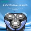 VGR V-306 Portable Men's Electric Shaver with Triple Floating Blades  USB Washable Durable and Powerful Smooth and Close with LED Digital Display