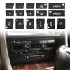 2 Sheets Central Control Dashboard Button Stickers Car Button Ac Label For Repairing Air Conditioning Control Buttons