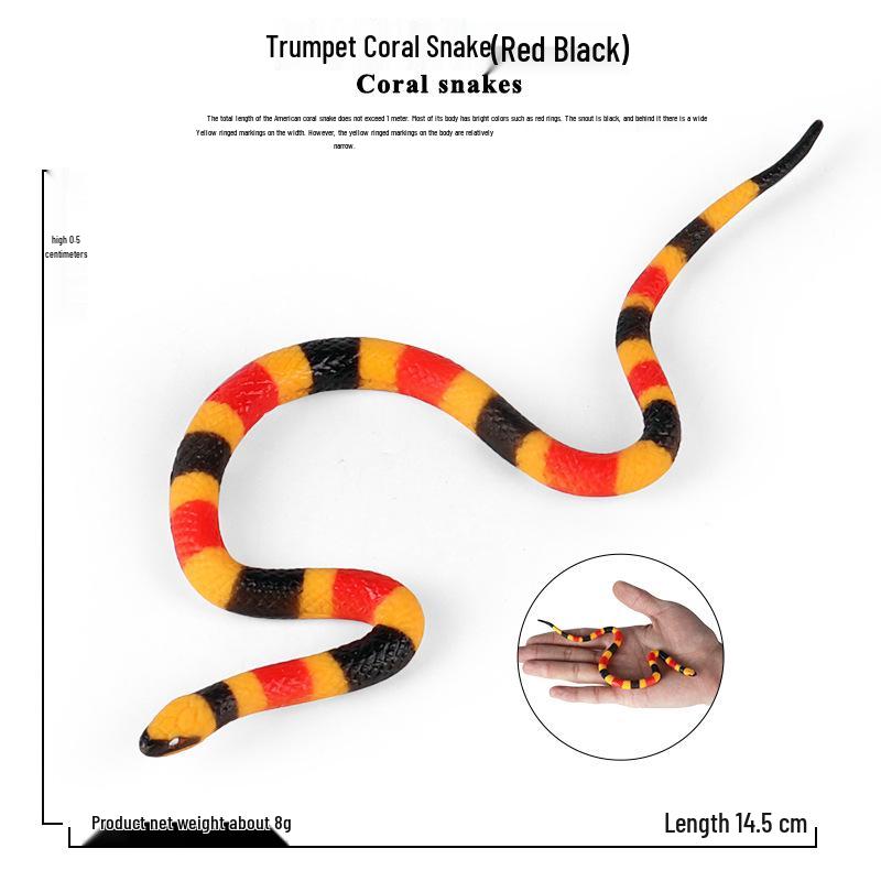 Kid s Coral Snake Prank Toy - Realistic Python Reptile Model