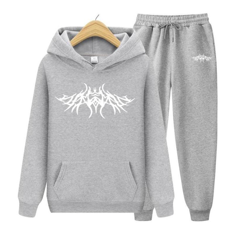 2026 Women's Hoodie Autumn Men's Hoodie + Pants Sets Solid Color Women Hoodie Suit Hoodie Two Pieces Set Hooded Sweatshirt