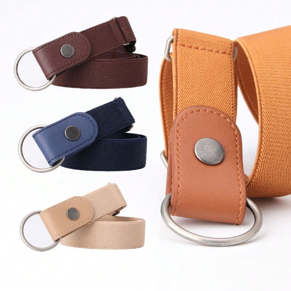 Ladies Lazy Belt Elastic Waist Invisible Belt Jeans Belt No Punching Belt
