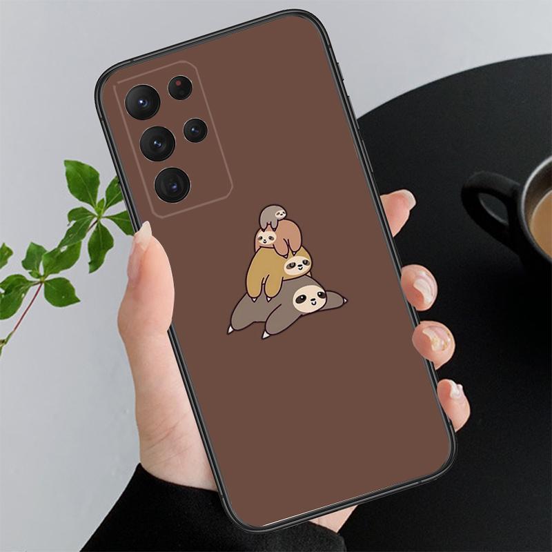 Phone Case For Samsung A17 A55 A16 A56 A35 A15 A53 A54 A33 A34 A25 A05S A52 A52S A07 A26 A06 Sloth