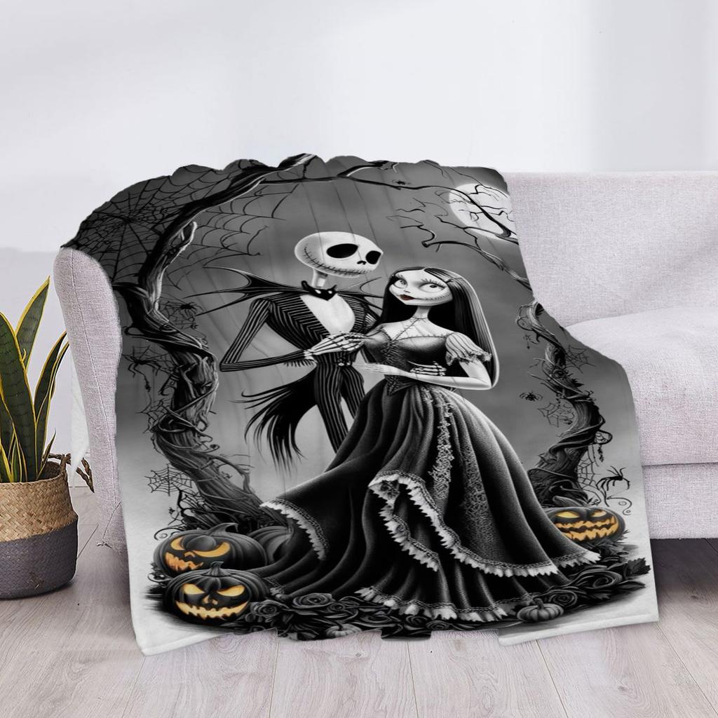 Cute Blanket Nightmare Before Chritsmas Fluffy Soft Blankets & Throws Plaid Luxury Cover Throw Sofa Knee Microfiber Star H Anime