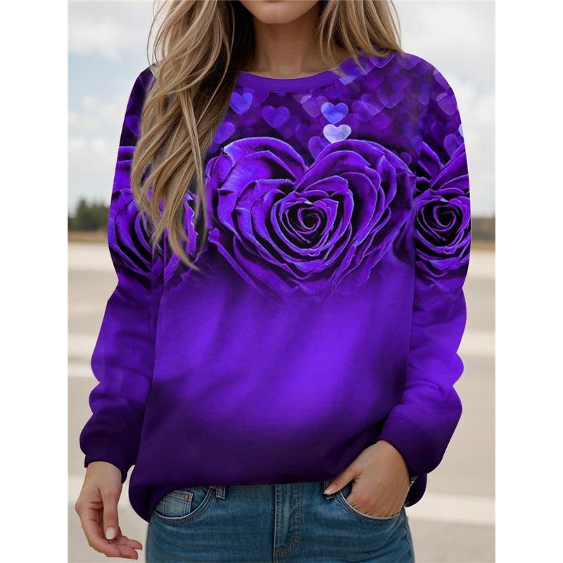 

Street Fashion Love Heart Pattern Women Sweatshirts Autumn Winter Long Sleeve 3d Print Trend Men s/Ladies Lovers Pack Sweatshirt L