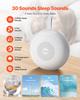VEVOR Sound Machine, 30 Soothing Sleep Sounds, 3-in-1 Portable and Hangable White Noise Sound Machine with Auto-Off Timer