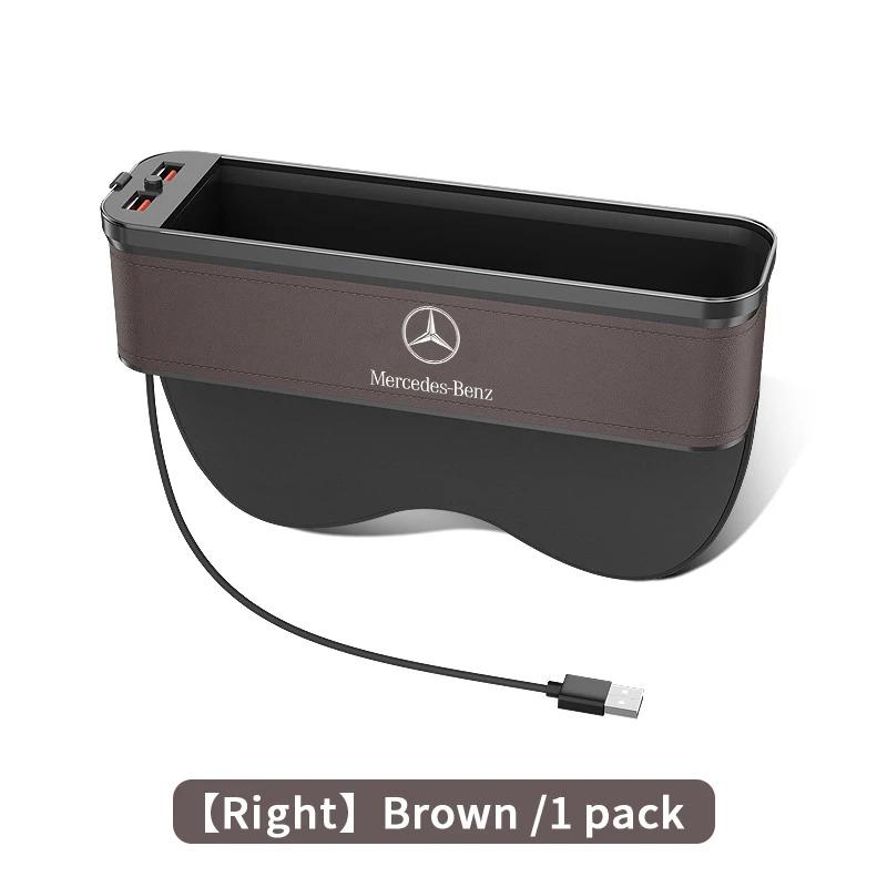 Para Mercedes-Benz Classe A B C E S V R AMG GLB GLC GLE SLC SLK SL ML Vito Viano Sprinter Caixa de Armazenamento para Assento de Carro Caixa de Espaço entre Assentos