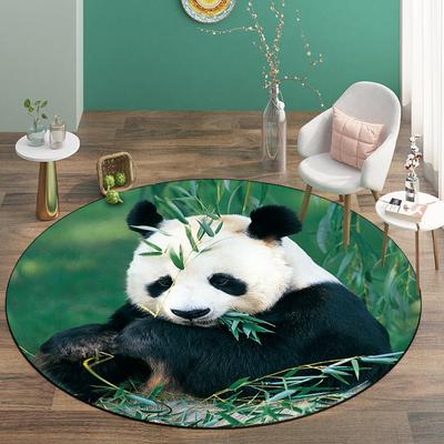 Cute Panda Floor Mat For Children Round Baby Carpet Room Microfiber Super Soft Rug Bedroom Sponge Bath Mat Washable Kawaii Decor