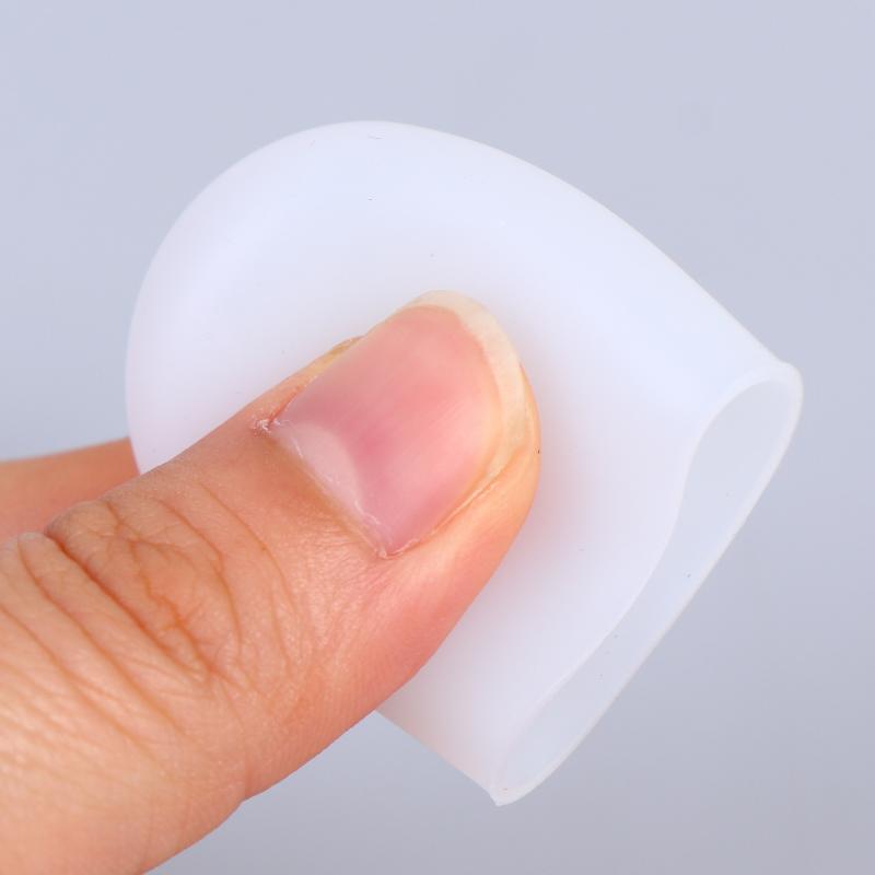 5/10Pcs Silicone Finger Protectors Heat Resistant Anti Slip Anti Scalding Antistatic Finger Cots Single-Finger Transparent Cover