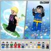 12 Carte Personaggio Miniatura Sportivi Atleta Blocchi da Costruzione Particelle Piccole Ragazzo