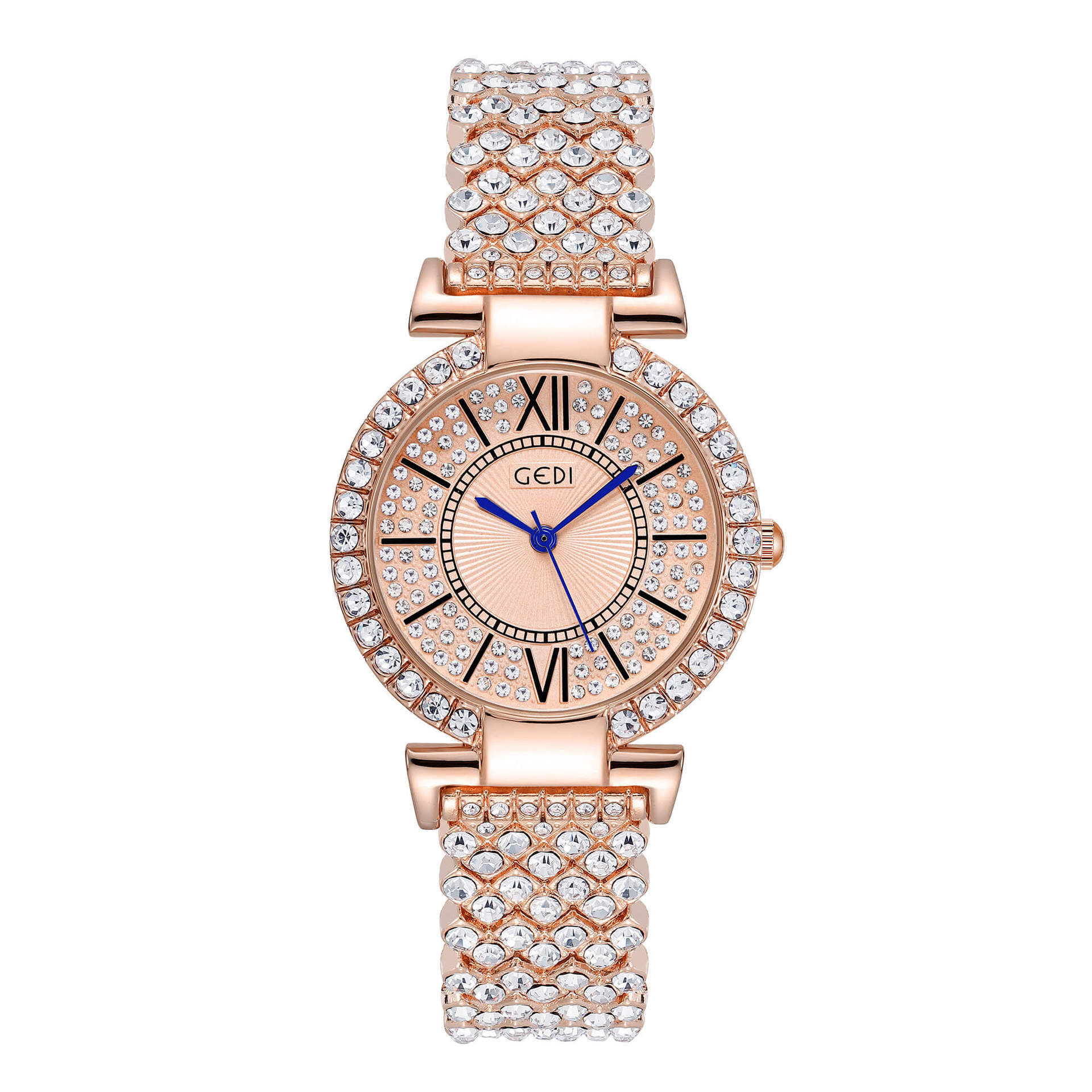 Full Diamond Alloy Steel Belt Watch Light Luxury Gypsy Quartz Watch Niche High-End Women S Watch