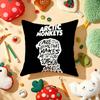 Cushion Cover Plush Fabric Soft DoubleSided Printed Sofa Warm Winter Home Gift Pillow Cover AArctic MMusic Monkeys