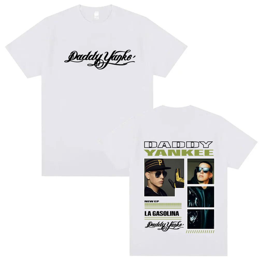 Rapper Daddy Yankee Album Tour Merch Trička Pánské oblečení Retro Street Hip Hop Oversized Tričko Unisex 100% Bavlněné Tričko