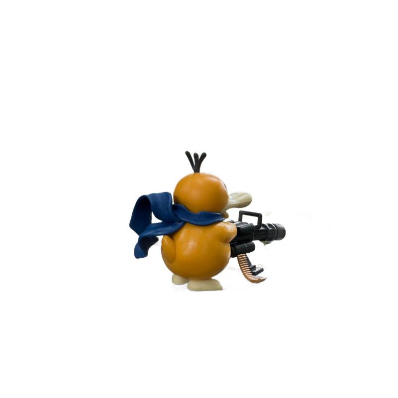 Mini Psyduck Gatling Gun Car Ornament - Pokemon Anime Figurine Model