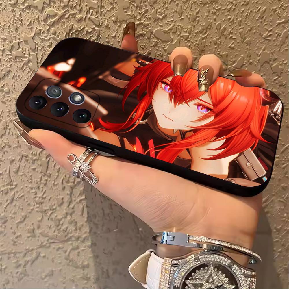 A-Arknights Endfield Laevatain Surtr Phone Case For Samsung Galaxy A13,21s,22,31,32,52,53,71,80,A91 Soft Black Cover