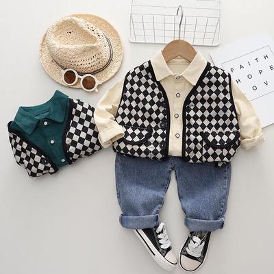 Stylish Baby Boys' Autumn Suit: 3-Piece Set for 1-Year-Olds