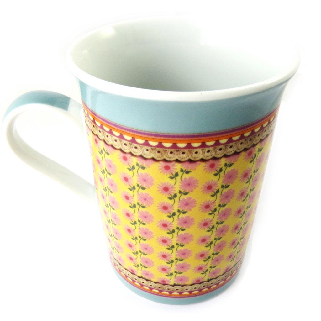 Lili Petrol [M6002] - Porcelain Mug 'Lili Petrol' Turquoise (Chloé)