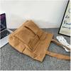 2024 Large Capacity Canvas Shoulder Bags Solid Soft Denim Leisure Or Travel Bag For Women Fashion  Fatchels Winter Package