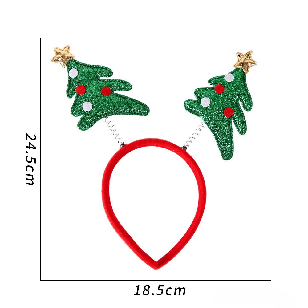Christmas Festival Dress Headband for Children Adult Elk Antlers Star Santa Claus Birthday Party New Year Headwear Gift for Kids