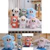 Adorable Southeast Asian Plush Keychain Featuring Cute Cartoon Sheep Rabbit Panda Doll