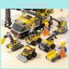 Engineering Vehicle Building Block Toy For Kids With Abs Plastic For Creative Diy Play
