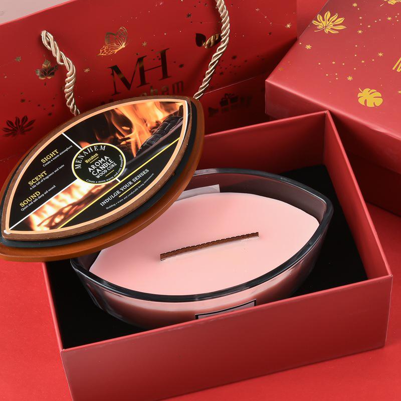 White Noise Boat-Shaped Scented Candle Gift Set - Premium Party Favor with Plant-Based Fragrance