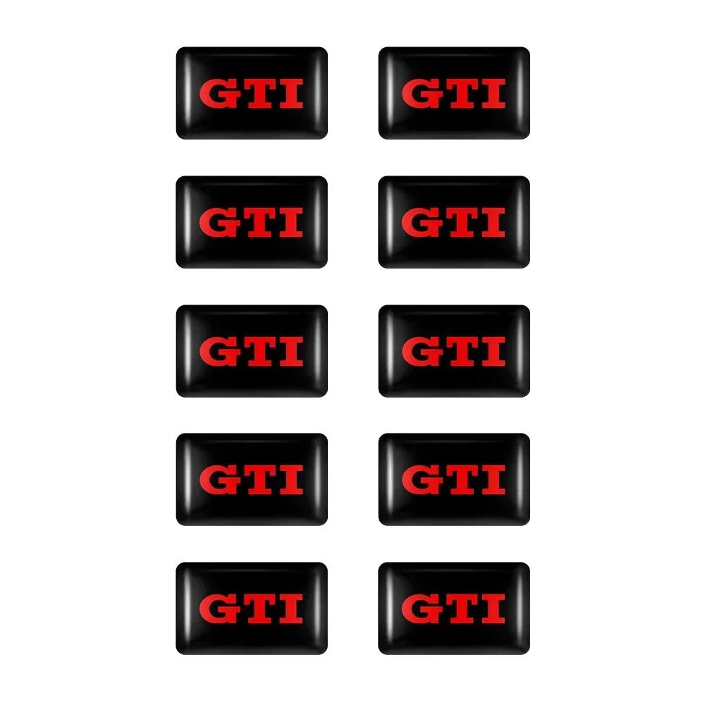 hijk1 ·10pcs logo Drip glue Badge Emblem sticker car accessories decoration For Volkswagen VW Golf 4 6 7 GTI Tiguan Passat B5 B6 Caddy