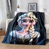 1pc. Cartoon Elsa Blanket, Seasonal Universal, Home Decoration, Throw Blankets, Soft Flannel Throw Blanket, Versatile & Cozy for Bedroom, Ca
