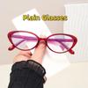 Fashion New Cat-Eye Full-Rim Optical Glasses Fashion High-Definition Anti-Blue Light Eye Protection Glasses Trendy Flat Glasses