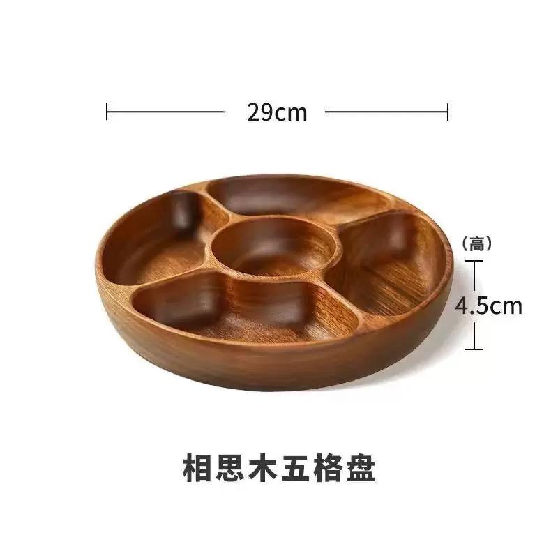 Solid Walnut Wooden Bowl – Creative Salad & Fruit Bowl for Home Storage & Decor