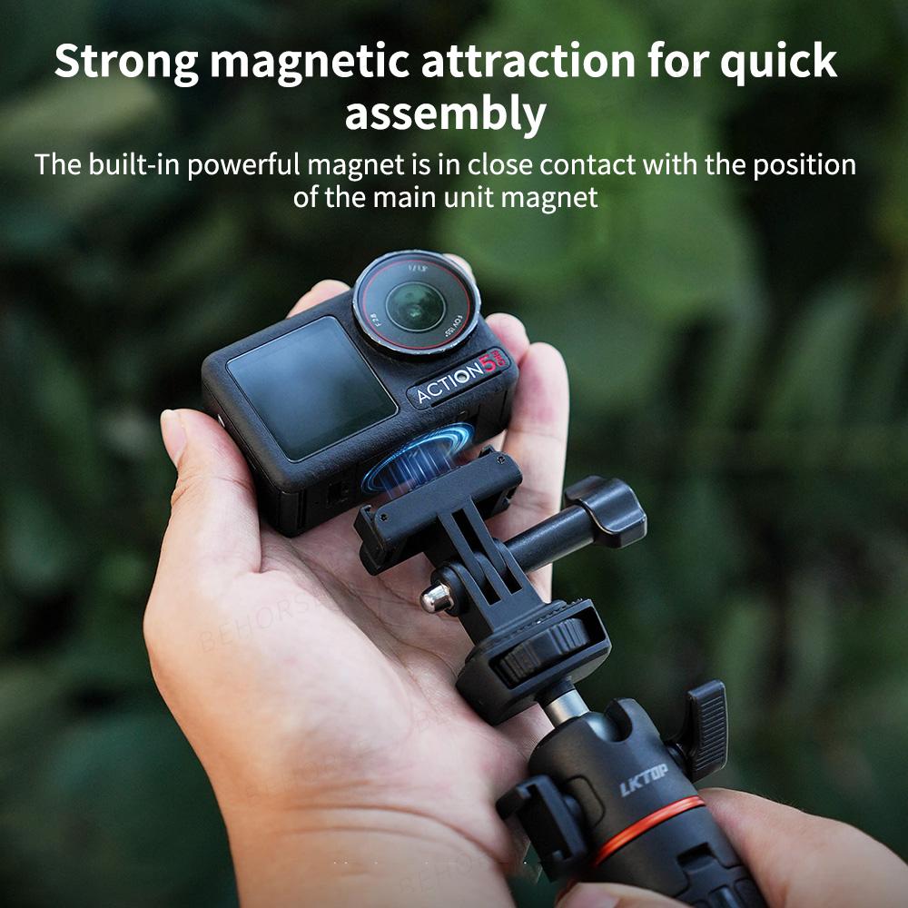 Magnetic Quick-Release Base For DJI Osmo Nano Expansion Adapter Mount For DJI Osmo Nano/360/Action 5 Pro/4/3 Camera Accessories