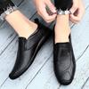 FashionMen's Brand casual shoes slip on fashion Leather Loafers business Men dress shoes Gentleman's party shoes for men moccasins