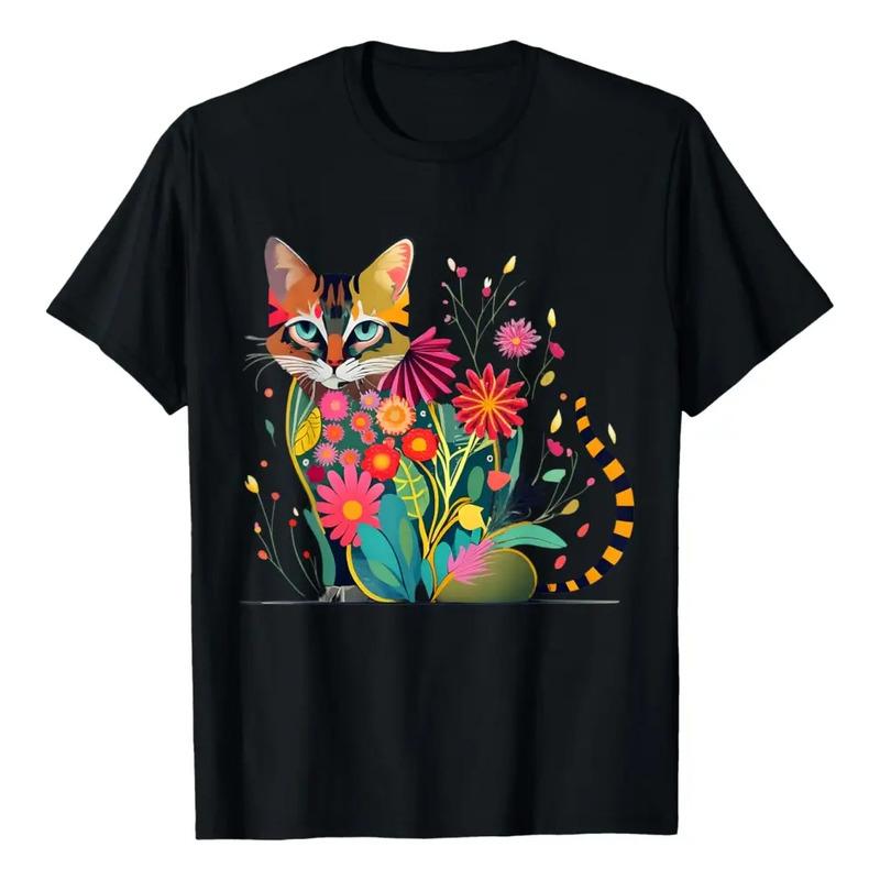 Impresionante Amante De Los Gatos Con Forma De Gato Con Flor S