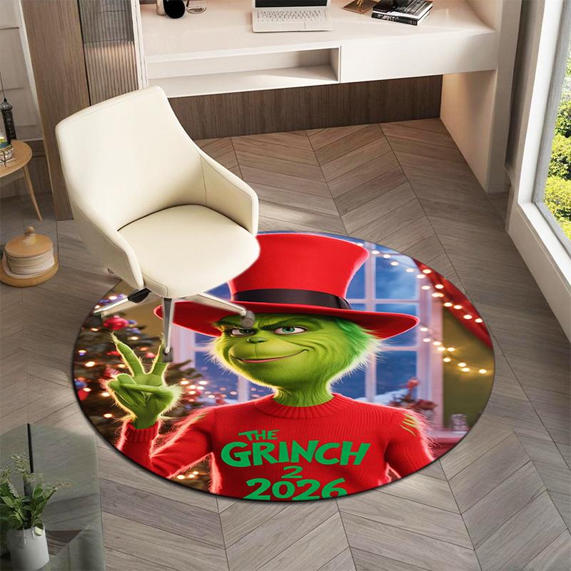 American Christmas Comedy How the Grinch Stole Christmas carpet Household goods decoration anti slip home table and chair mat aisle door mat carpet 25
