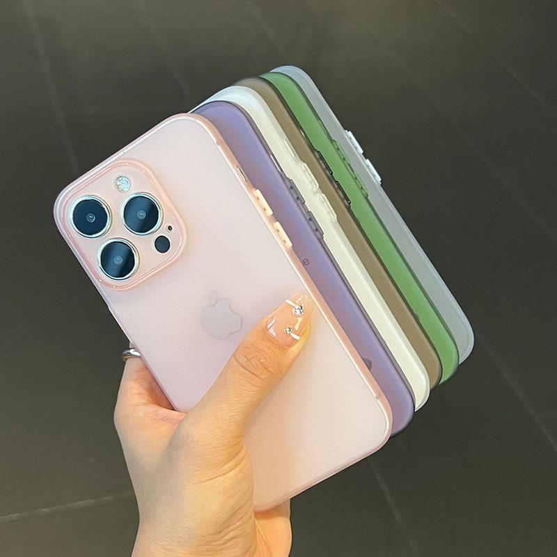 Matte transparent Silicone Soft Case For iPhone 15 14 Plus 13 12 Mini 11 Pro Max SE 2 3 7 8 Plus Ultra clear Thin Frosted Cover